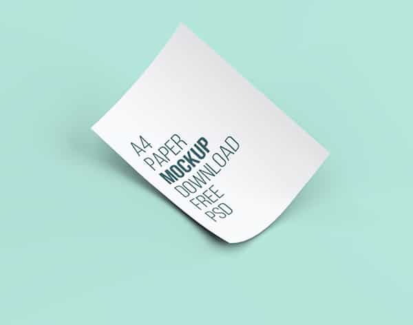 A4 Paper PSD Mockups 80