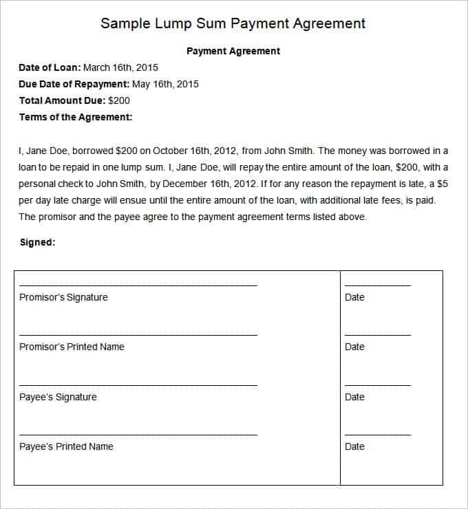 16+ Payment Plan Agreement Templates - Word Excel Samples