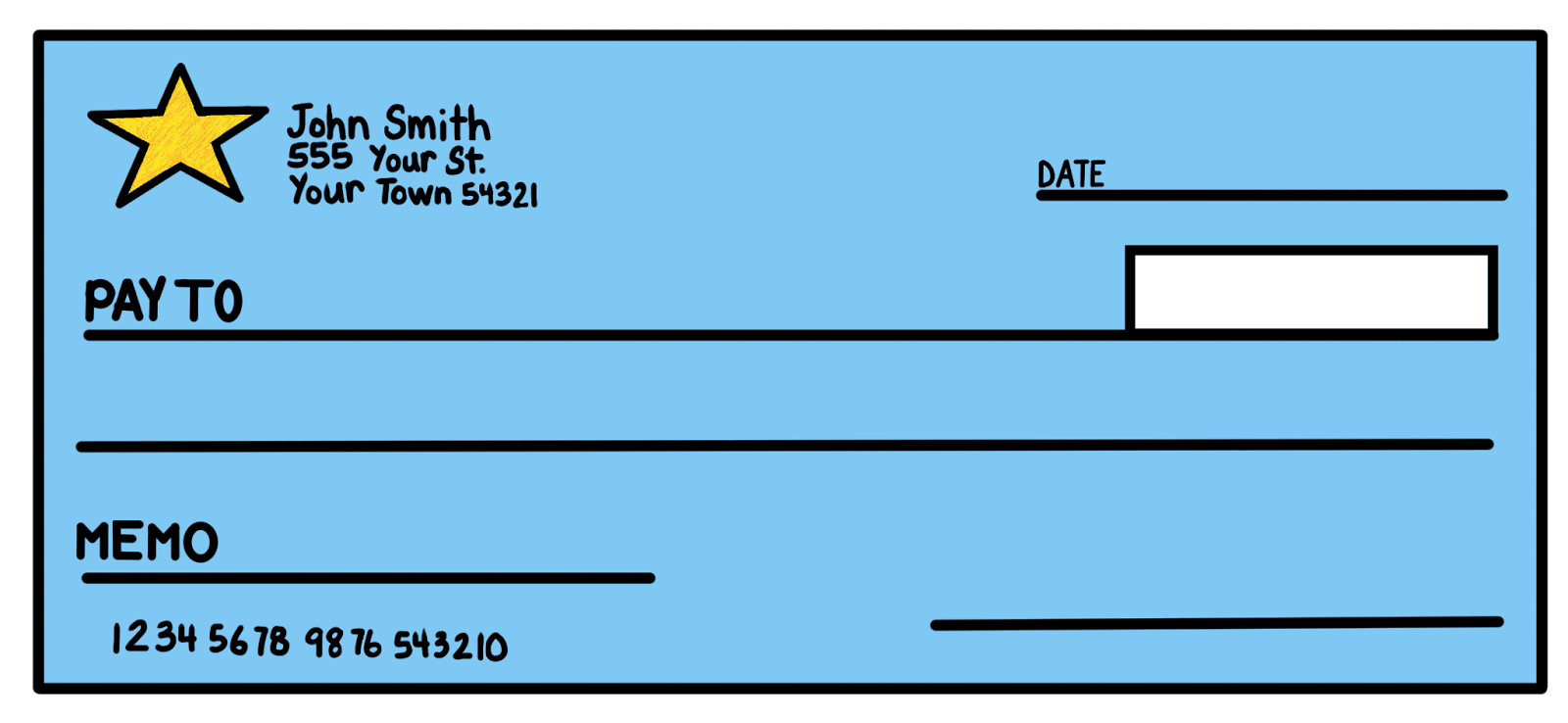 Blank Check Template For Students