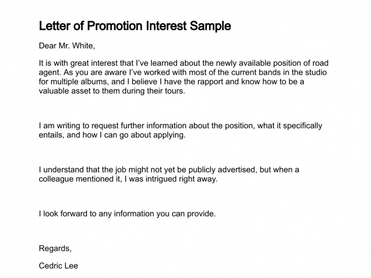 12+ Free Employee Promotion Letters Word Excel Samples