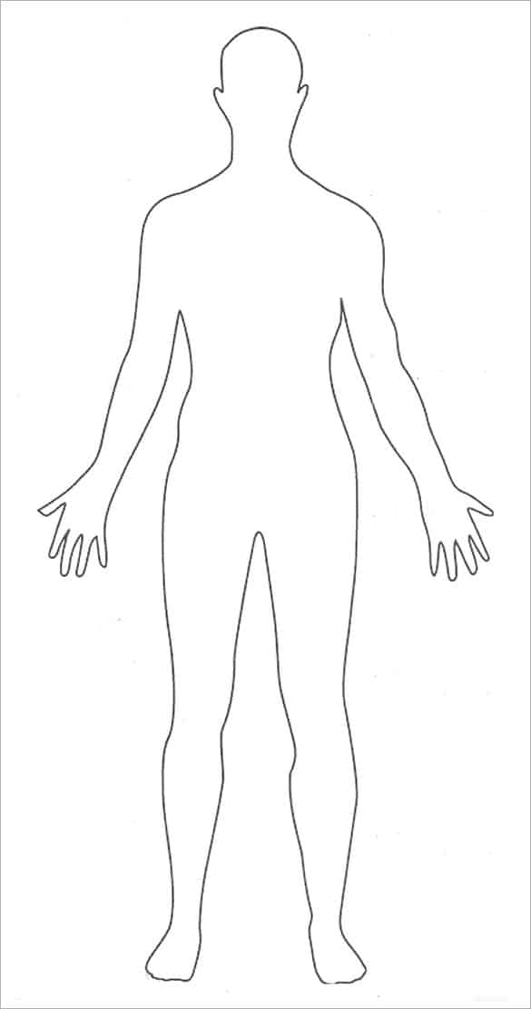 Human Body Outlines - Word Excel Samples