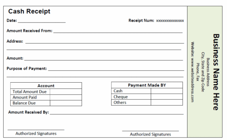 4 Free Money Receipt Templates Word Excel Samples