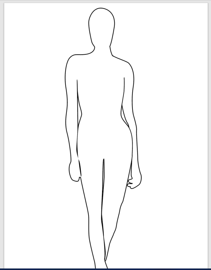 12+ Printable Human Body Outline Templates PDF - Word Excel Samples