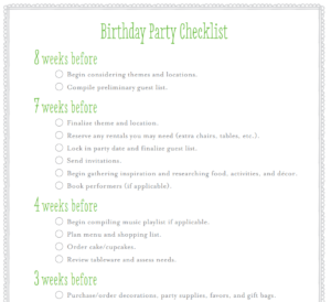 18+ Ready-to-Use Party Planning Checklist Templates - Word Excel Samples