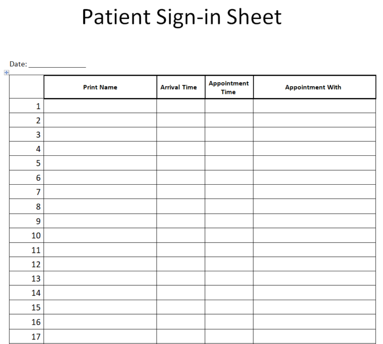 16+ Ready-to-Use Sign-In Sheet Templates in WORD - Word Excel Samples